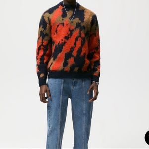 Zara jacquard wool sweater